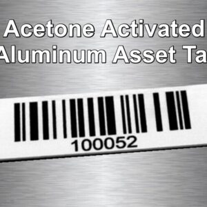 Acetone Activated Aluminum Asset Tags - Set of 500